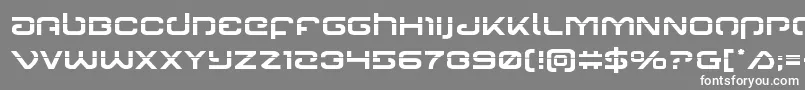 Gunrunnerlaser Font – White Fonts on Gray Background