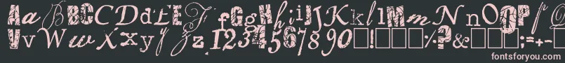 Jolotte Font – Pink Fonts on Black Background