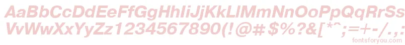 フォントPragmaticaBoldItalic.001.001 – ピンクのフォント