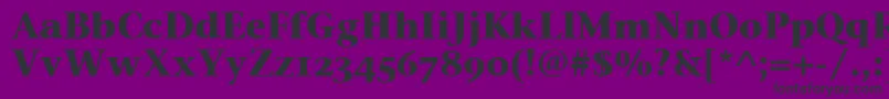 StoneSerifOsItcTtBold Font – Black Fonts on Purple Background