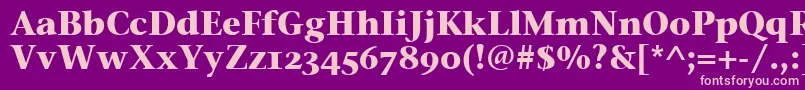 StoneSerifOsItcTtBold Font – Pink Fonts on Purple Background