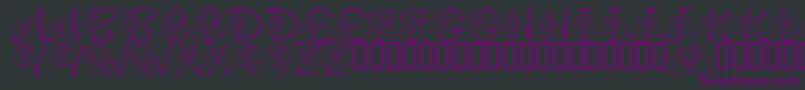 LmsIWannaBeASuperhero Font – Purple Fonts on Black Background