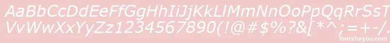 Verdanai Font – White Fonts on Pink Background