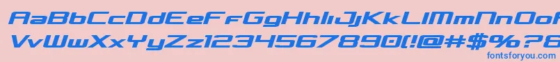 Concielianboldsemital Font – Blue Fonts on Pink Background