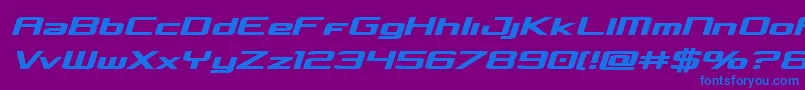 Concielianboldsemital Font – Blue Fonts on Purple Background