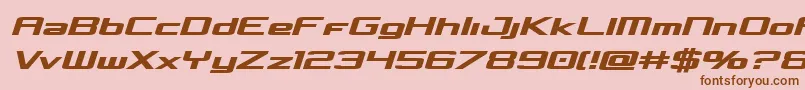 Concielianboldsemital Font – Brown Fonts on Pink Background