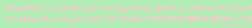 Concielianboldsemital Font – Pink Fonts on Green Background