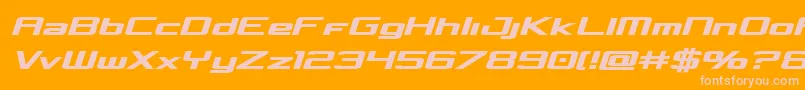 Concielianboldsemital Font – Pink Fonts on Orange Background