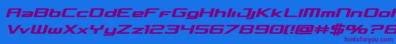 Concielianboldsemital Font – Purple Fonts on Blue Background