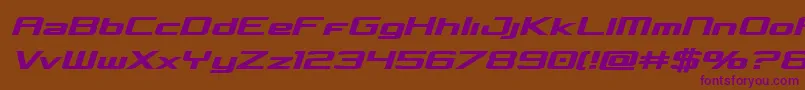Concielianboldsemital Font – Purple Fonts on Brown Background