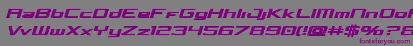 Concielianboldsemital Font – Purple Fonts on Gray Background