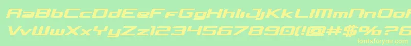 Concielianboldsemital Font – Yellow Fonts on Green Background