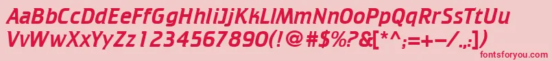 CrickN Font – Red Fonts on Pink Background