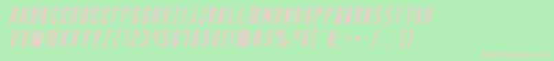 Yfilesexpandital Font – Pink Fonts on Green Background