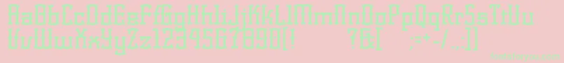 KorneuburgDisplay Font – Green Fonts on Pink Background