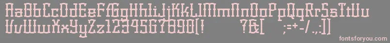 Weitere Informationen zur KorneuburgDisplay-Schriftart KorneuburgDisplay-Schriftart – Rosa Schriften auf grauem Hintergrund