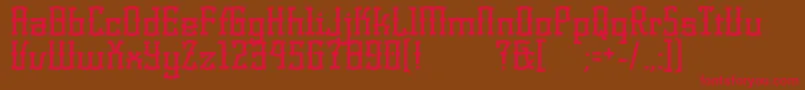 KorneuburgDisplay Font – Red Fonts on Brown Background
