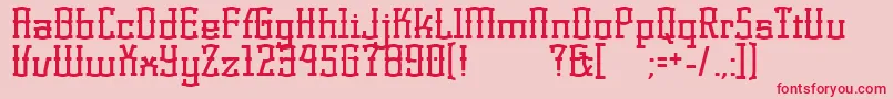 KorneuburgDisplay Font – Red Fonts on Pink Background