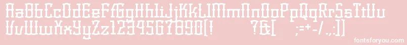 KorneuburgDisplay Font – White Fonts on Pink Background