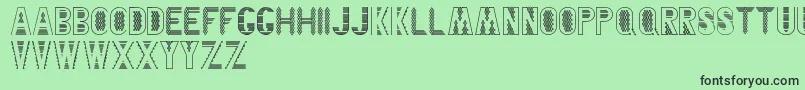 BlankenshipFinalType Font – Black Fonts on Green Background