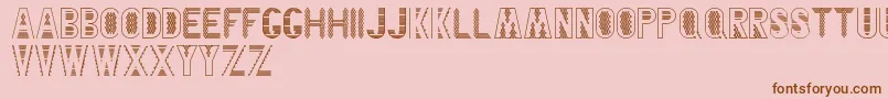 BlankenshipFinalType Font – Brown Fonts on Pink Background