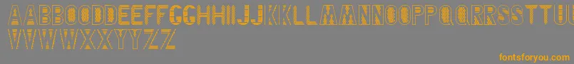 BlankenshipFinalType Font – Orange Fonts on Gray Background