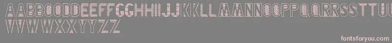 Fonte BlankenshipFinalType – fontes rosa em um fundo cinza