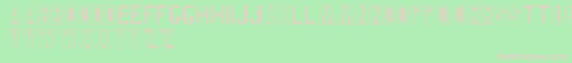 BlankenshipFinalType Font – Pink Fonts on Green Background