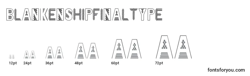 BlankenshipFinalType Font Sizes