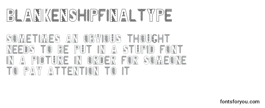 BlankenshipFinalType Font