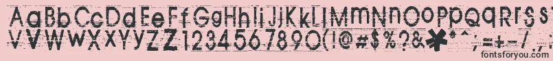 Tomva Font – Black Fonts on Pink Background