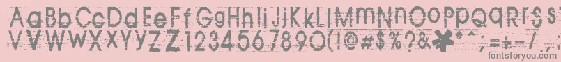 Tomva Font – Gray Fonts on Pink Background