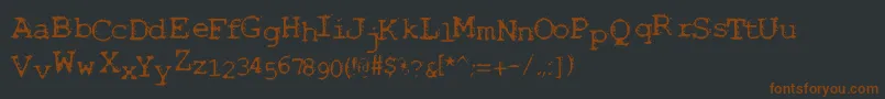 Noisebab Font – Brown Fonts on Black Background