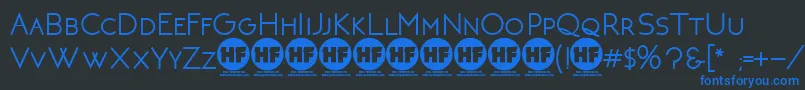 NeotericBoldDemoVersion Font – Blue Fonts on Black Background