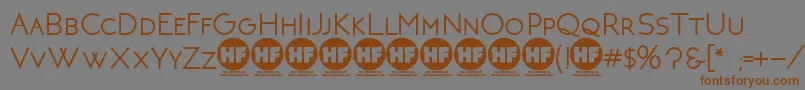 NeotericBoldDemoVersion Font – Brown Fonts on Gray Background