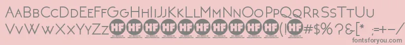 NeotericBoldDemoVersion Font – Gray Fonts on Pink Background