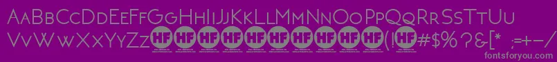 NeotericBoldDemoVersion Font – Gray Fonts on Purple Background