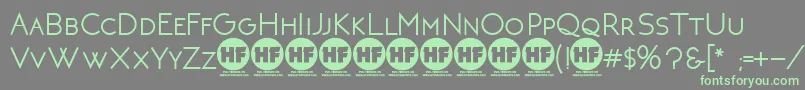 NeotericBoldDemoVersion Font – Green Fonts on Gray Background