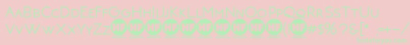 NeotericBoldDemoVersion Font – Green Fonts on Pink Background