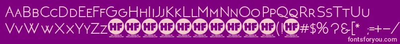 NeotericBoldDemoVersion Font – Pink Fonts on Purple Background