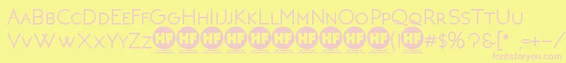 NeotericBoldDemoVersion Font – Pink Fonts on Yellow Background