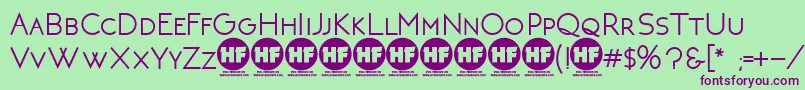 NeotericBoldDemoVersion Font – Purple Fonts on Green Background