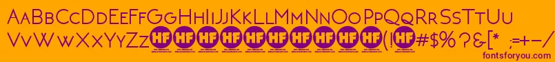 NeotericBoldDemoVersion Font – Purple Fonts on Orange Background