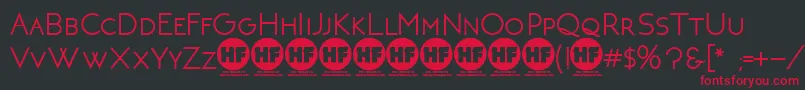 NeotericBoldDemoVersion Font – Red Fonts on Black Background