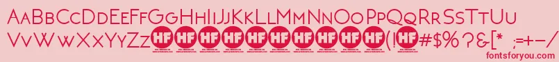 NeotericBoldDemoVersion Font – Red Fonts on Pink Background