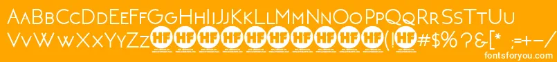 NeotericBoldDemoVersion Font – White Fonts on Orange Background