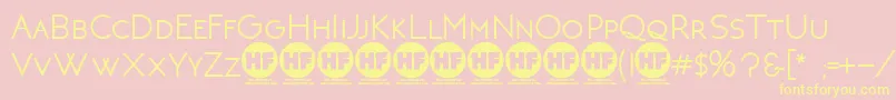 NeotericBoldDemoVersion Font – Yellow Fonts on Pink Background