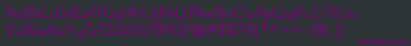 QuesatRegularDemo Font – Purple Fonts on Black Background