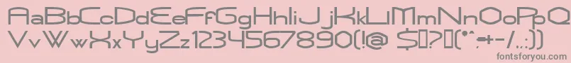 Rubbn Font – Gray Fonts on Pink Background