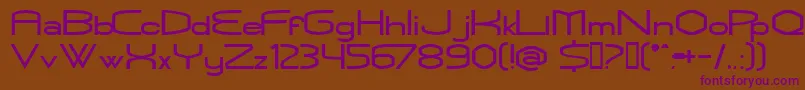 Rubbn Font – Purple Fonts on Brown Background